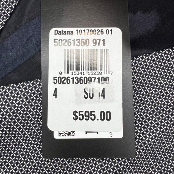 NWT BOSS HUGO‎ BOSS Dalana Diamond Sheath Dress V neck Made in Croatia 🇭🇷 Sz 4 - Picture 14 of 15